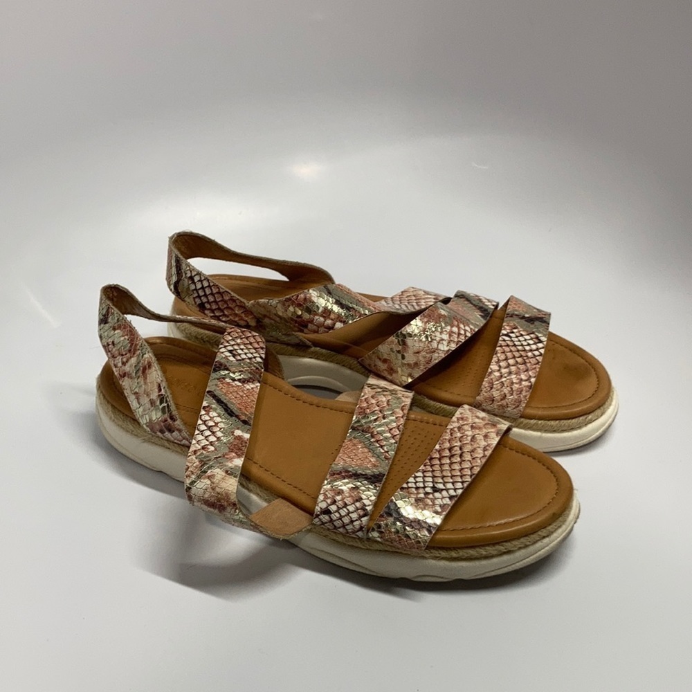 Corso Como Yasha snake Skin print leather sandals size 9.5